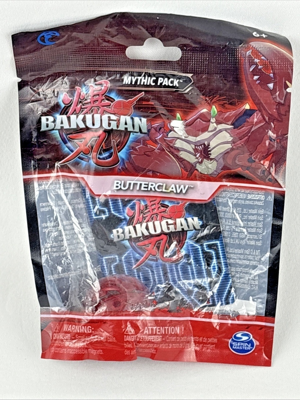 Bakugan Mythic Butterclaw Red New Sealed